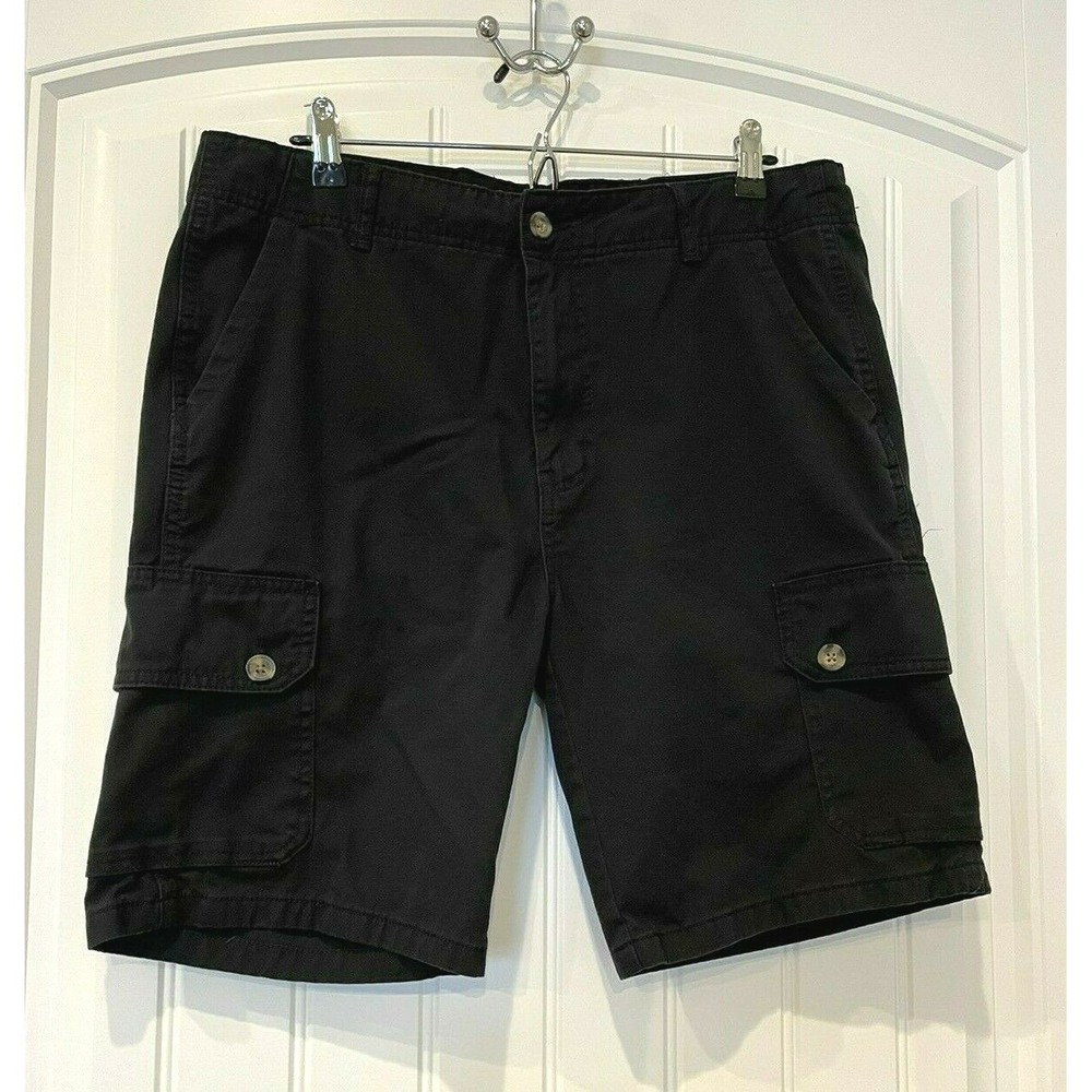 NWOT! BKC Cargo Shorts‎ Men's Size 36 Black Original Pockets Outdoors